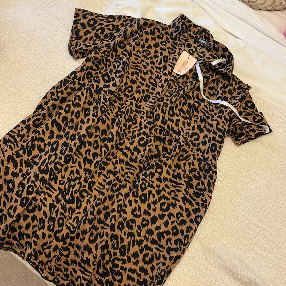 Missguided Tall Cheetah Dress NWT